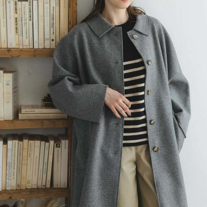 sosotto  ウールライクバルカラーコート /TGY85